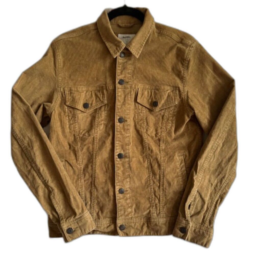 Old Navy Women’s Brown Corduroy Jacket SZ S Button-Front Trucker Style EUC Retro